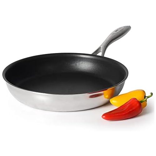  Marke: ProCook ProCook Elite Tri-Ply Pfanne - 26 cm - mit Antihaftbeschichtung - Edelstahl - Bratpfanne - Induktion - beschichtete Pfanne