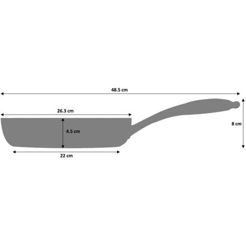  Marke: ProCook ProCook Elite Tri-Ply Pfanne - 26 cm - mit Antihaftbeschichtung - Edelstahl - Bratpfanne - Induktion - beschichtete Pfanne