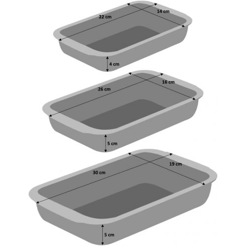  Marke: ProCook ProCook Ofenform aus Glas - rechteckig - 2-teilig - Auflaufformen - Set