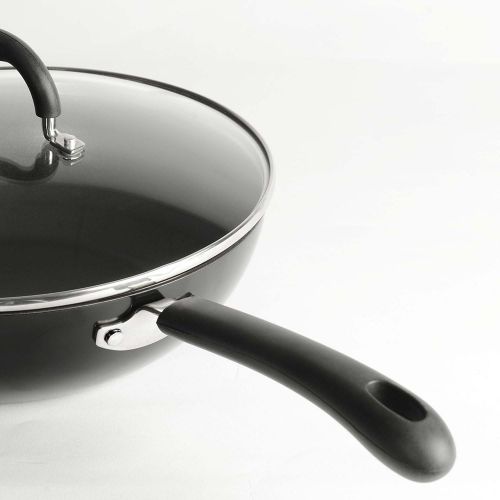  ProCook Gourmet Non-Stick Wok - mit Deckel - Induktion - 28 cm - Wokpfanne - mit Antihaftbeschichtung - Stay-Cool Silikongriff