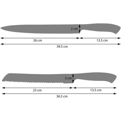  Marke: ProCook ProCook Gourmet X30 - Messerset - 5-teilig - Kochmesser - Kuechenmesser