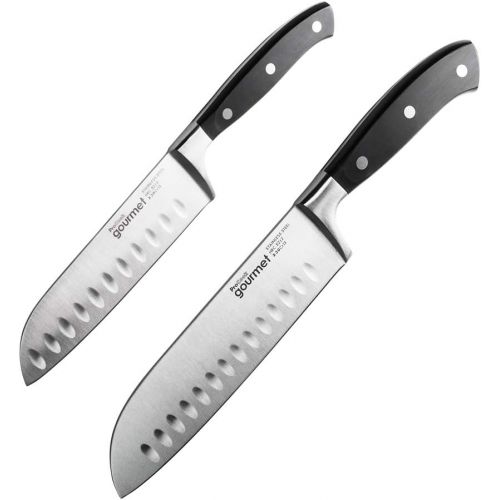  ProCook Gourmet X30 Santoku Messerset - 2er Set - Japanisches Messerset - Kuechenmesser