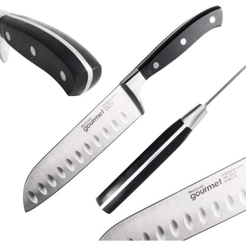  ProCook Gourmet X30 Santoku Messerset - 2er Set - Japanisches Messerset - Kuechenmesser