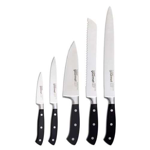  ProCook Gourmet X30 Messerset, 5-teilig mit Messerblock aus Glas