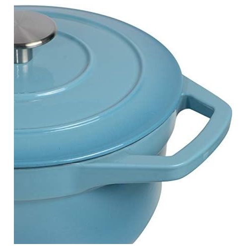  ProCook - Bratentopf aus Gusseisen - induktionsgeeignet - emailliert - Brater - Schmortopf - 24 cm Ø - 4,7 l Volumen - rund -