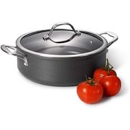 [아마존베스트]ProCook Professional Anodised - Bratentopf mit Deckel - mit Antihaftbeschichtung - Induktion - Brater - Cooltouch Griffe - Schmortopf - 24 cm - 3,4 l