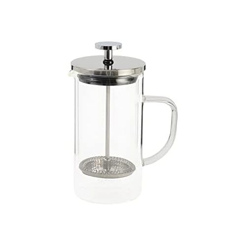  ProCook Glass Coffee Maker Double Walled Thermal Insulated Small with Stay Cool Handle and Glass French Press, 350 ml
