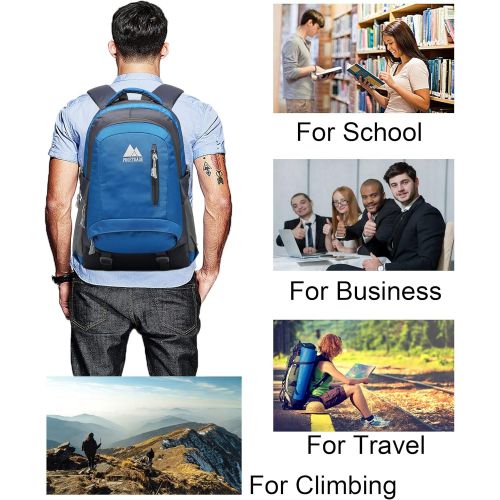  ProEtrade School Backpack BookBag For College Travel Hiking Fit Laptop Up to 15.6 Inch Water Resistant