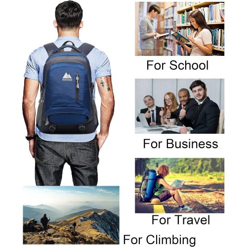  ProEtrade School Backpack BookBag For College Travel Hiking Fit Laptop Up to 15.6 Inch Water Resistant