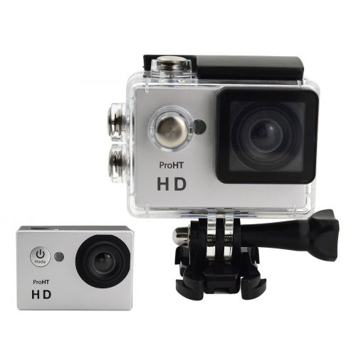  ProHT HD 720P Action Camera,Video Sport Camera (86304A) 14MP Full HD 2.0 LTPS LCD Screen 30M Underwater Diving Camera,Waterproof DV Camcorder,90 Degree Wide Angle Lens,900mAh Lithi