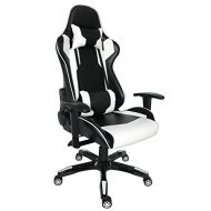 ProHT NAS Racing Style Chair (05183A) 180 Degree High Back Adjustment Gaming Chair, Ergonomic Office Computer Swivel Chair with Adjustable Armrests for ManagerGamerAdultsTeenage