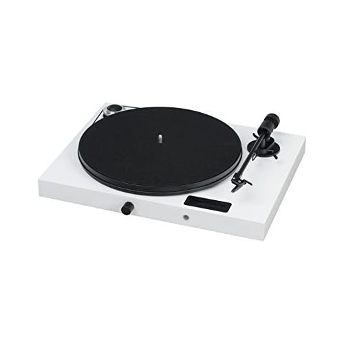  Pro-Ject All-in-One Turntable, White/High Gloss (Jukebox E (OM5e) - White)