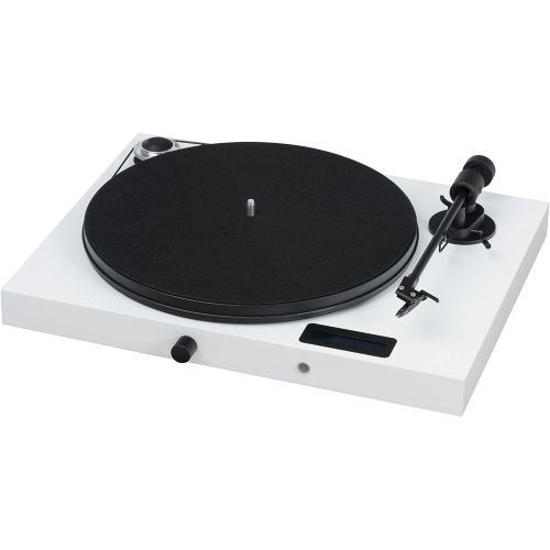  Pro-Ject All-in-One Turntable, White/High Gloss (Jukebox E (OM5e) - White)