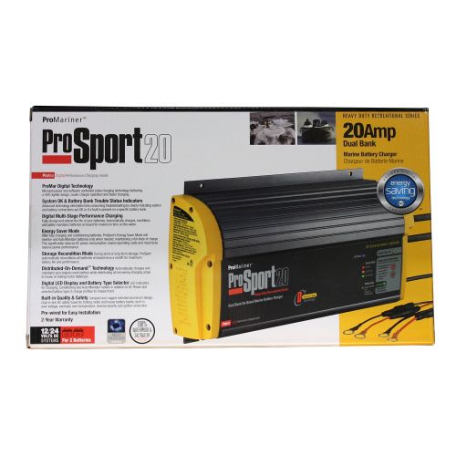  ProMariner Promariner 43020 Battery Charger Prosport 20 Amp - 2 Bank