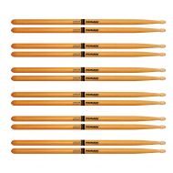 ProMark Promark American Hickory 5B Wood Tip Drum Stick (6 Pair Bundle)