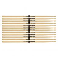 ProMark Promark Japanese White Oak 5B Wood Tip Drum Stick (6 Pair Bundle)