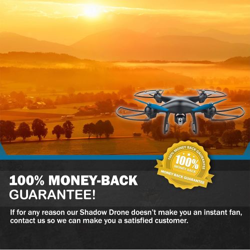  ProMark Promark: GPS Shadow Drone - Premier GPS-Enabled Drone with Follow Me Technology - 6-Axis Gyroscope for Panoramic Shots - Lithium Batteries Included - 720p WiFi Camera - Includes VR