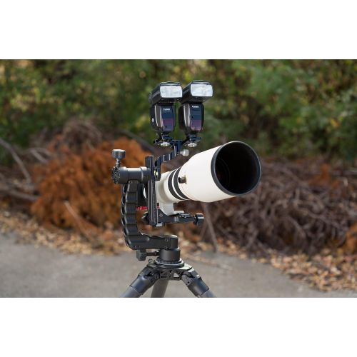  Gimbal Head For Telephoto Lenses By ProMediaGear: Camera Accessory For Outdoor And Wildlife Photography, CNC Precision Machined Parts, Smooth Panning, Lightweight Aluminum, Scratch