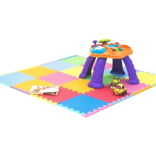  [아마존베스트]ProSource Puzzle Solid Foam Play Mat for Kids - 36 or 16 tiles with edges