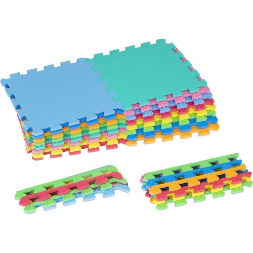  [아마존베스트]ProSource Puzzle Solid Foam Play Mat for Kids - 36 or 16 tiles with edges