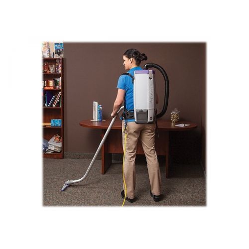  ProTeam 107303 10 Quart Super Coach Pro Backpack Vacuum with Xover Multi-Surface Telescoping Wand Tool Kit