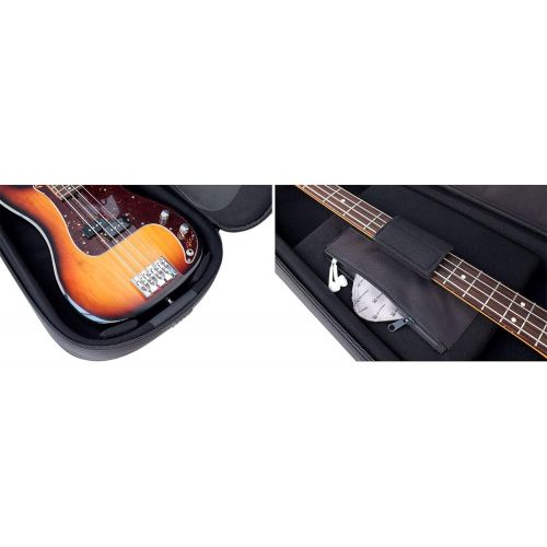  [아마존베스트]Protec Contego PRO PAC Bass Guitar Case with Tuck-Away Backpack Straps (CTG233),Black