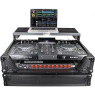 ProX XS-PRIME2 LTBL ATA Flight Case For Denon PRIME 2 DJ Controller with Laptop Shelf 1U Rack Space - Black