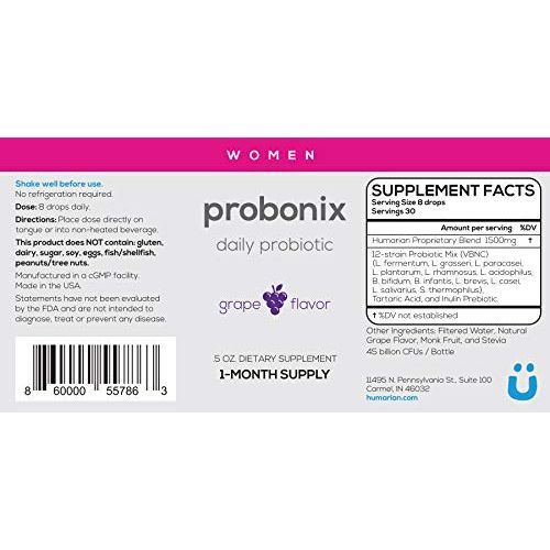  Probonix Advanced Kids Probiotic for Children, Extra-Strength, Organic, Non-GMO Liquid Probiotic,...