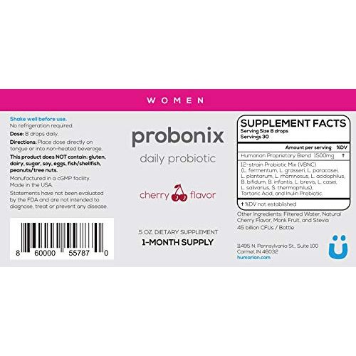  Probonix Advanced Kids Probiotic for Children, Extra-Strength, Organic, Non-GMO Liquid Probiotic,...