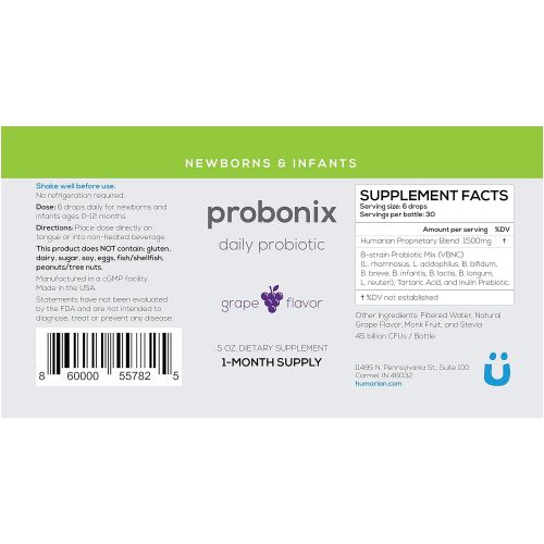  Probonix Advanced Kids Probiotic for Children, Extra-Strength, Organic, Non-GMO Liquid Probiotic,...