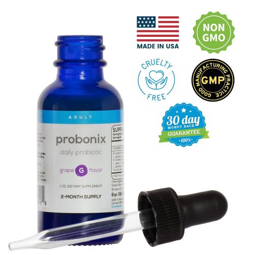  Probonix Advanced Kids Probiotic for Children, Extra-Strength, Organic, Non-GMO Liquid Probiotic,...