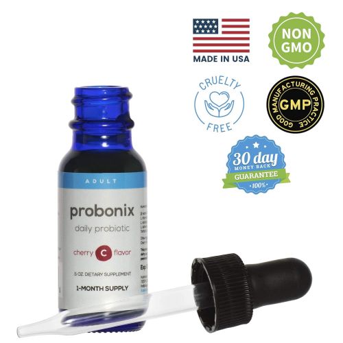  Probonix Advanced Kids Probiotic for Children, Extra-Strength, Organic, Non-GMO Liquid Probiotic,...