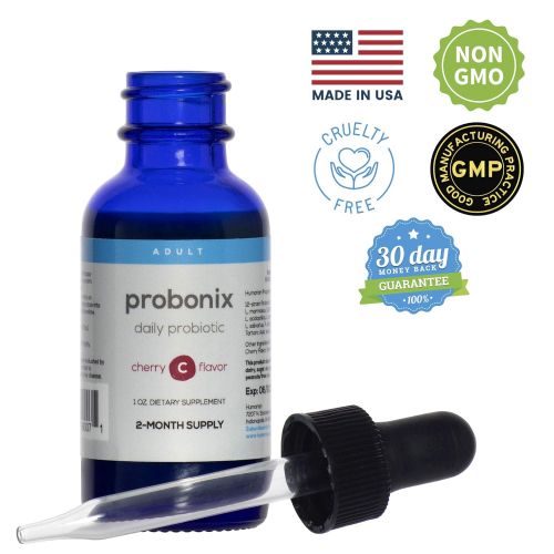  Probonix Advanced Kids Probiotic for Children, Extra-Strength, Organic, Non-GMO Liquid Probiotic,...