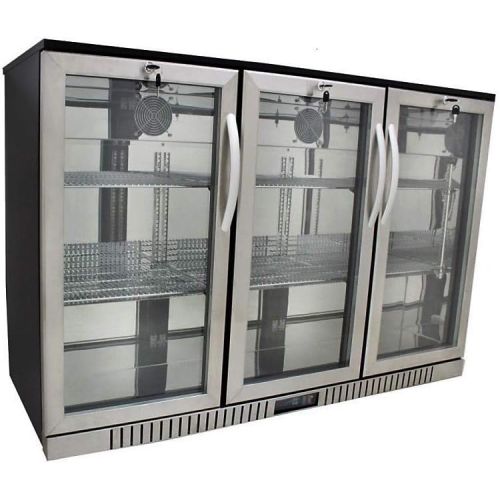  [아마존베스트]Procool Refrigeration 3-door Glass Front Stainless Steel Back Bar Cooler; 54 Wide, Counter Height Refrigerator