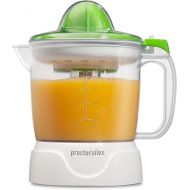 Proctor Silex Juicer Electric Citrus Juicer Machine, 34 oz., for Orange, Lemon, Grapefruit Juice, White and Green (66340)