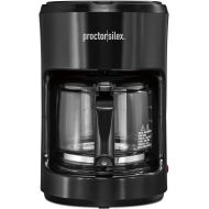 Proctor Silex 10-Cup Coffee Maker, Works with Smart Plugs That Are Compatible with Alexa (48351), Auto Pause and Serve, Black