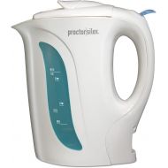 Proctor Silex 1 Liter Electric Kettle for Tea and Water with Auto-Shutoff and Boil-Dry Protection, White (K2070PS), 1 L,