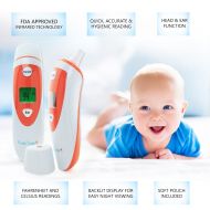 ProduTrend Baby Thermometer for Fever - Forehead and Ear Infrared Temperature Reading for Infants, Babies and...