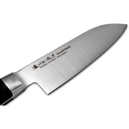  [아마존베스트]Product of gifu japan Seki Japan MASAMUNE, Japanese Utility Chef Kitchen Knife, Stainless Steel Professional Santoku Knife, POM Handle, 5.3 inch (135mm)