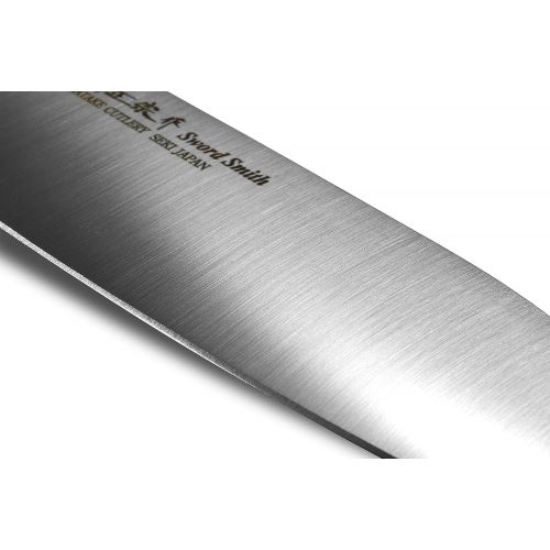  [아마존베스트]Product of gifu japan Seki Japan MASAMUNE, Japanese Utility Chef Kitchen Knife, Stainless Steel Professional Santoku Knife, POM Handle, 5.3 inch (135mm)