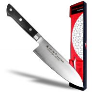Product of gifu japan Seki Japan MASAMUNE, Japanese Utility Chef Kitchen Knife, Stainless Steel Professional Santoku Knife, POM Handle, 6.7 inch (170mm)