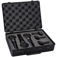 Proel DM800KIT 3 microphones + 3 clamps for rod + carrying case