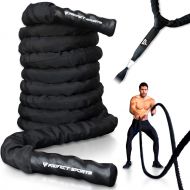 [아마존 핫딜]  [아마존핫딜]Profect Sports Pro Battle Ropes with Anchor Strap Kit - Upgraded Durable Protective Sleeve - 100% Poly Dacron Heavy Battle Rope for Strength Training, Cardio Workout, Crossfit, Fitness Exercise R