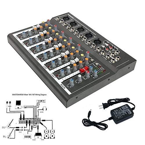  YaeCCC Professional 47 Channel Live Studio Audio Sound USB Compact Mixer Mixing Console (4 Channel)