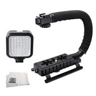 SSE Professional LED Video Light & Stabilizing Grip Package for The Sony HDR-CX580V, XR260V, PJ260V, TD20V, PJ760V, CX760V, PJ650V, PJ580V, PJ200, PJ710V Digital Camcorders