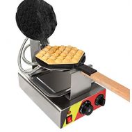 VEVOR Egg Waffle Maker Professional Rotated Nonstick (GrillOven for Cooking Puff, Hong Kong Style, Egg, QQ, Muffin, Cake Eggettes and Belgian Bubble Waffles) (220V with EURO Plug) (220V