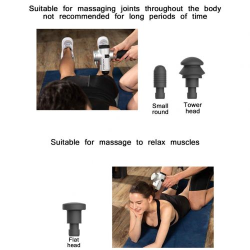  Professional Hand Held Deep Tissue Massager Gun, Muscle Stimulation, Deep Kneading Massage for Back,Foot, Leg, Knot, Neck, Thigh, Portable Electric Pain Relief Percussion Therapy