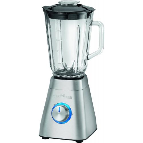  ProfiCook PC-UMS 1125 2in1 Edelstahl-Standmixer mit Smoothie-Maker Aufsatz, inkl. 0,6 L Smoothie-Trinkflasche, 6-fach Edelstahlmesser