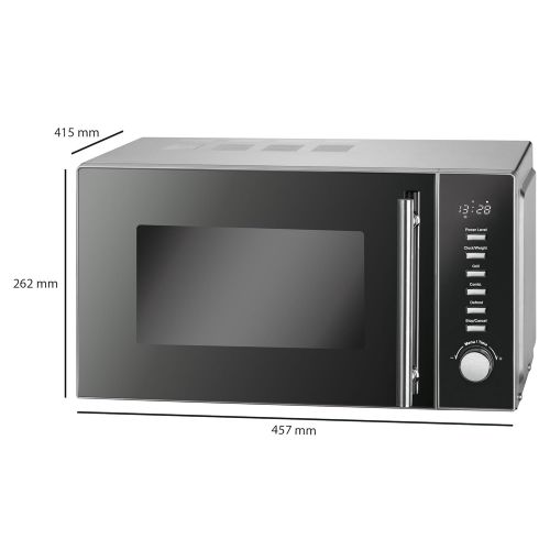  Profi Cook PC MWG 1117Microwave 20Litres 1000W Grill Electronic Control LED Stainless Steel Case Blue