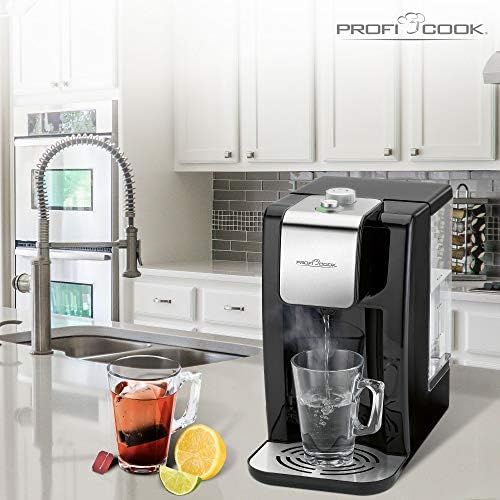  Profi Cook ProfiCook PC-HWS 1168 Highspeed-Wasserspender, 100°C in ca. 3 Sekunden, variable Temperatureinstellung von 45°C bis 100°C, bis zu 2,2 Liter Fassungsvermoegen, Edelstahleinlage